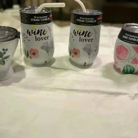 Wine Lovers- Thirstystone 16oz stainless steel tumbler with lid and straw - Picture 10 of 16